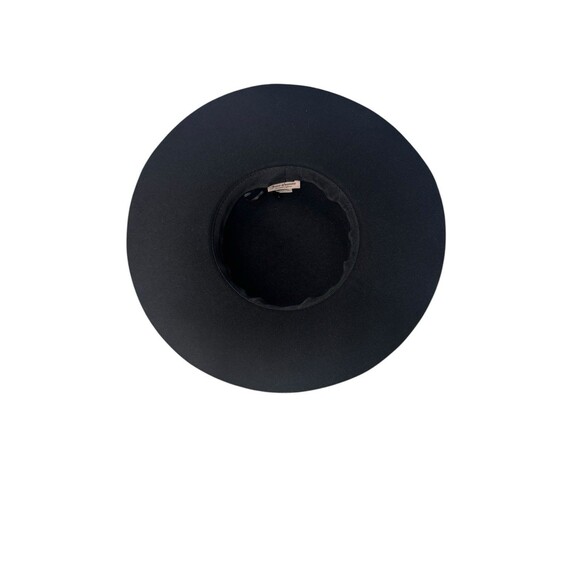 Juicy Couture Black Wide Brim Floppy Hat Bejeweled w/ Gold Chains Fast Shipping - Picture 13 of 16